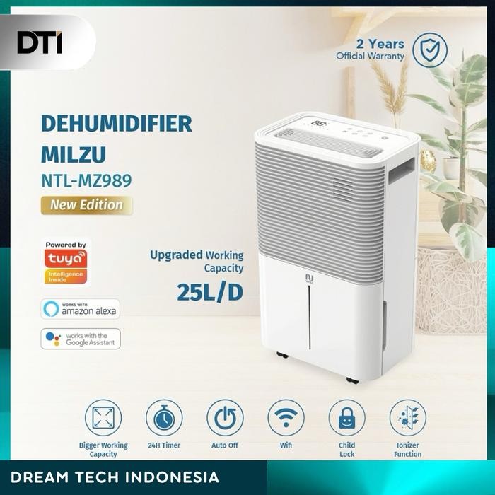 Terlaris Notale Milzu Smart Dehumidifier 20L/Hari With Wifi Better Deerma Dt16C