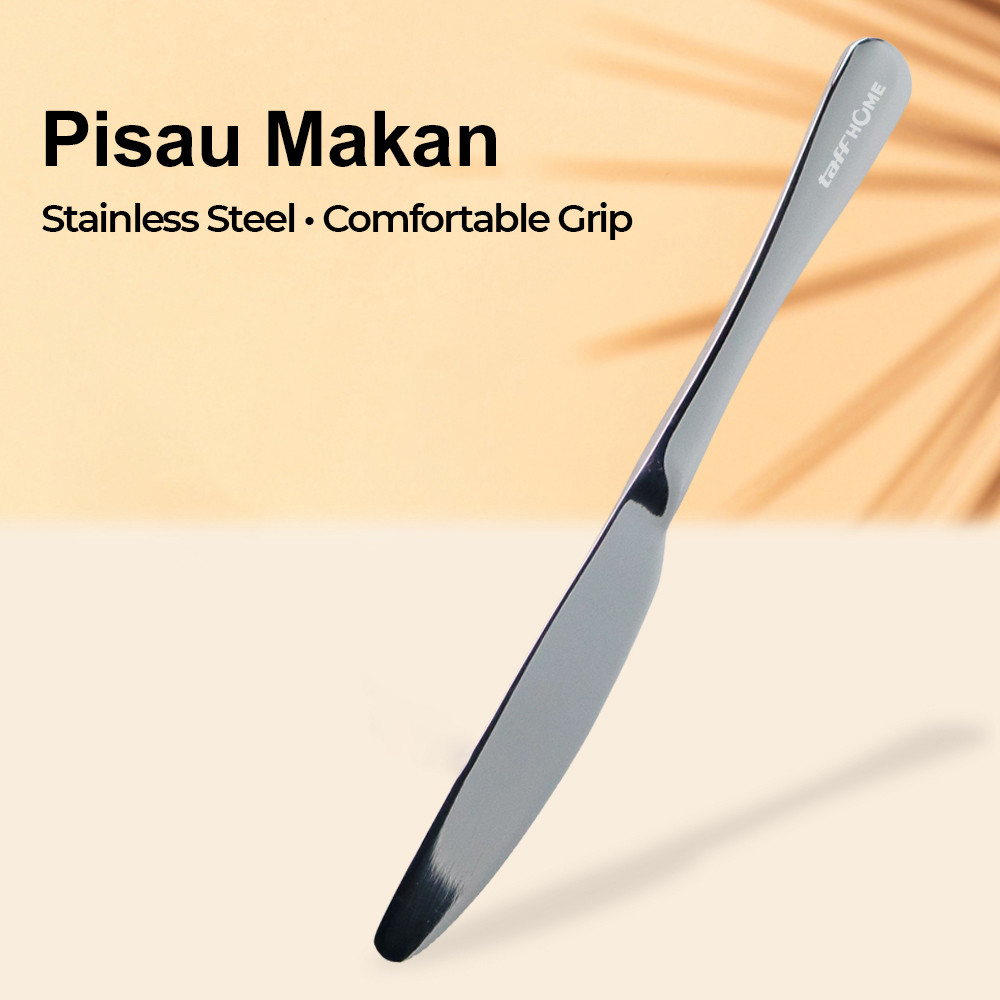 

Alat TaffHOME Pisau Makan Gerigi Stainless Steel 401 Dinner Knife - 401SS Potong