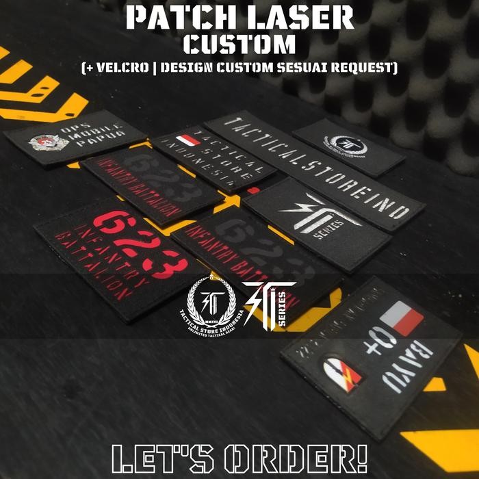 Patch Laser Custom - Patch Tactical Laser Custom Design Sesuai Request