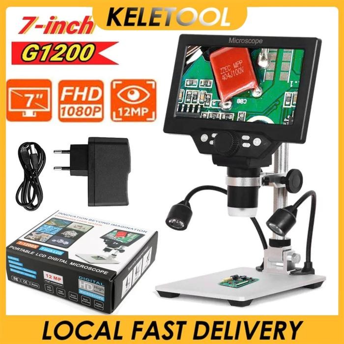 

Bricks - Microscope Digital 1200X Mikroskop Service Hp 7 Inch Electronic Large Color Screen Lcd