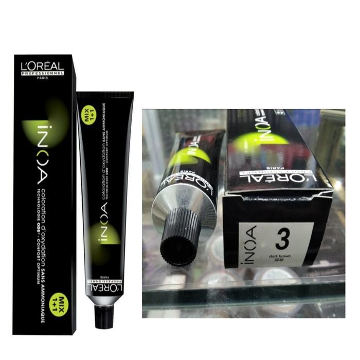 Loreal Hair Color Pewarna Rambut Loreal Inoa 3 Dark Brown