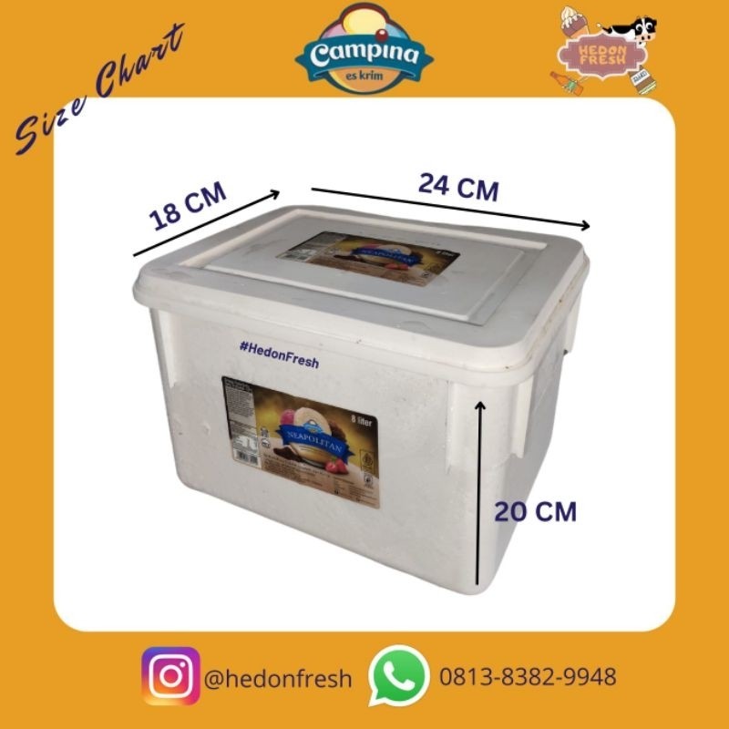 

Andrianbijaksana Ice Cream Campina Neopolitan 8 Liter