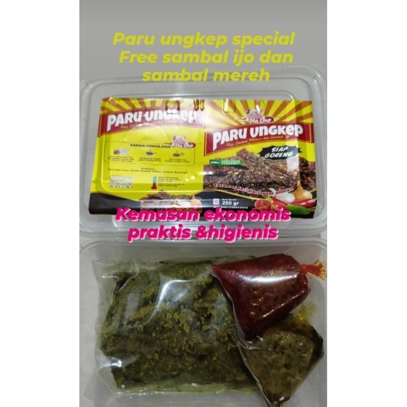 

Andrianbijaksana Paru Ungkep Bonus Sambel Ijo & Merah