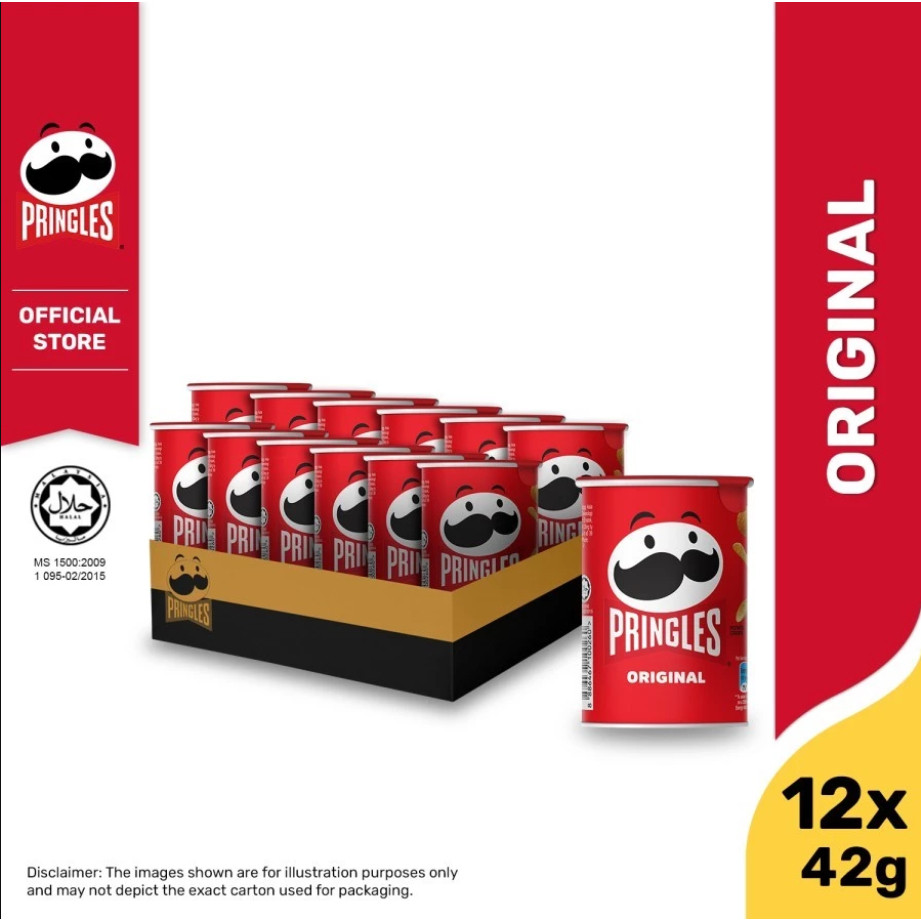 

Andrianbijaksana [ Dussan ] Pringles Mini 42Gr 1 Karton 12Pcs Potato Chips Ukuran Kecil Mini Dus
