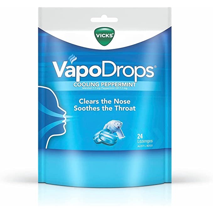 

Andrianbijaksana Vicks Vapodrops Cooling Menthol / Original Menthol Lozenges / Honey
