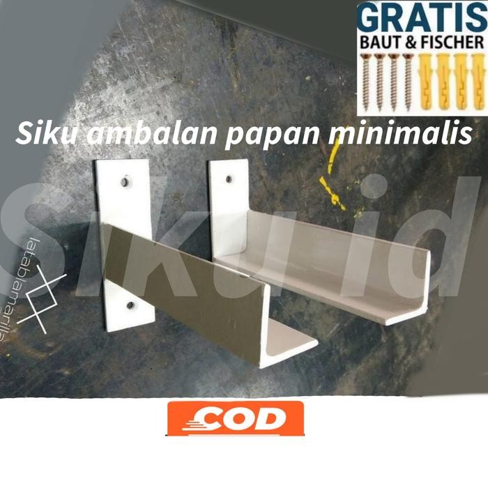 PREMIUM BESI SIKU AMBALAN PAPAN / PENYANGGA PAPAN GANTUNG / SIKU L