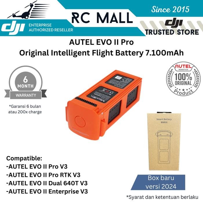 Battery Baterai AUTEL EVO 2 Pro Intelligent Flight Battery EVO II Series Autel EVO II Pro V3 EVO II