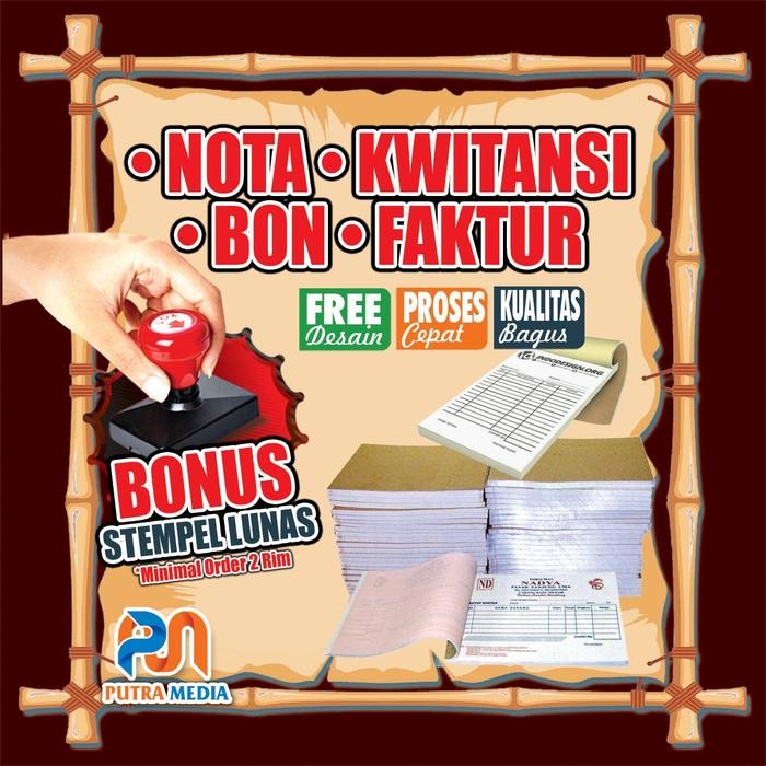 

Nota Kwitansi Surat Jalan Faktur Custom (1Rim) #Gratisongkir