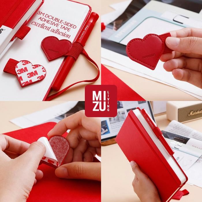 

Paperideas Elastic Pen Loop With Sticker For Notebook Journal Handphone Monitor Fountain Pen