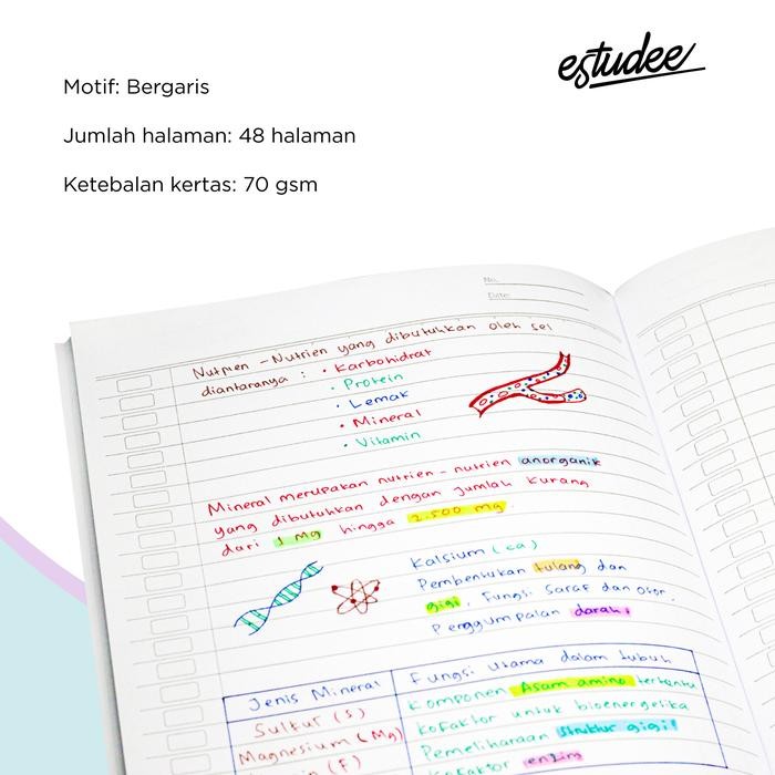 

Estudee J B5 Fancy Pattern Isi 10 #Gratisongkir