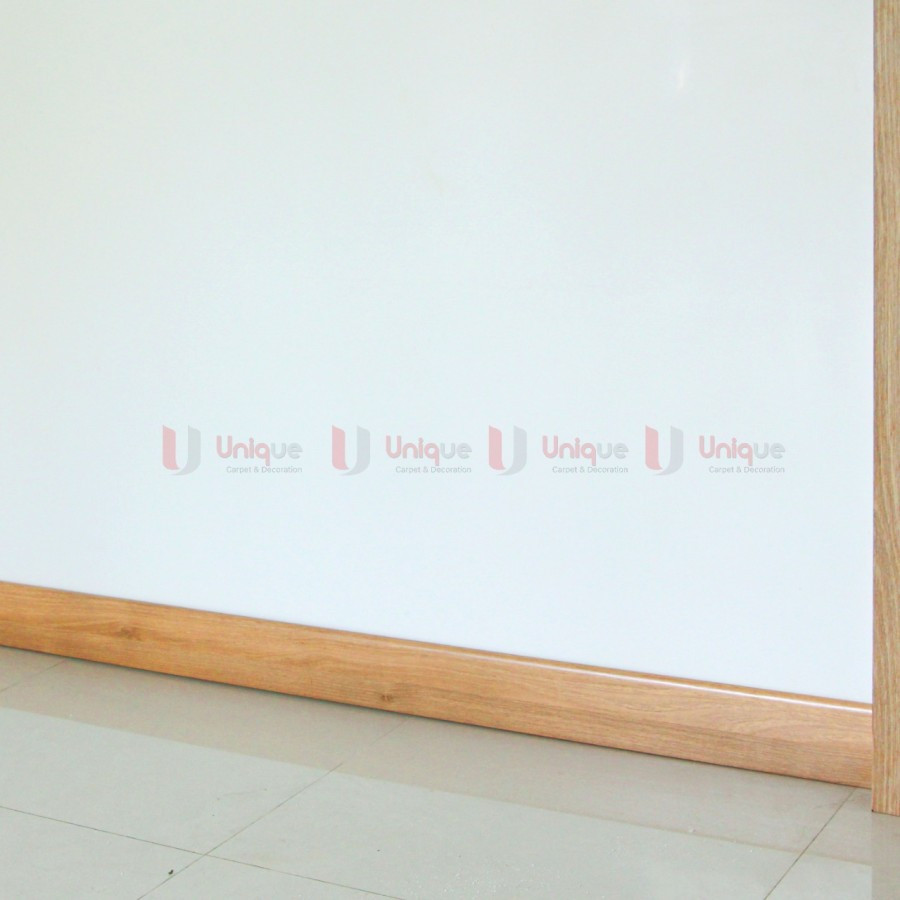 List Accessories Flooring Plint Tinggi 10cm / Plint PVC Motif Kayu / List Plin Dinding Anti Rayap