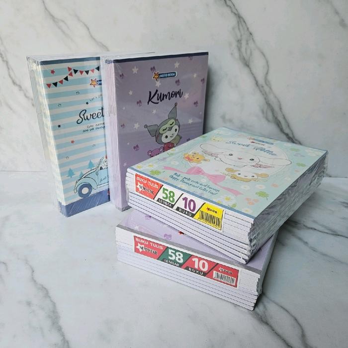 

Buku Tulis Newstar 58 Lembar 10 Buku Uk Kwarto A5 Kuromi Sanrio Melody Paper Stationery