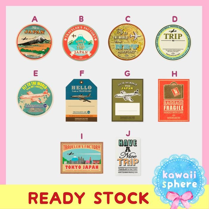 

Travelers Notebook Narita Airport Limited Sticker For Baggage Ready #Gratisongkir