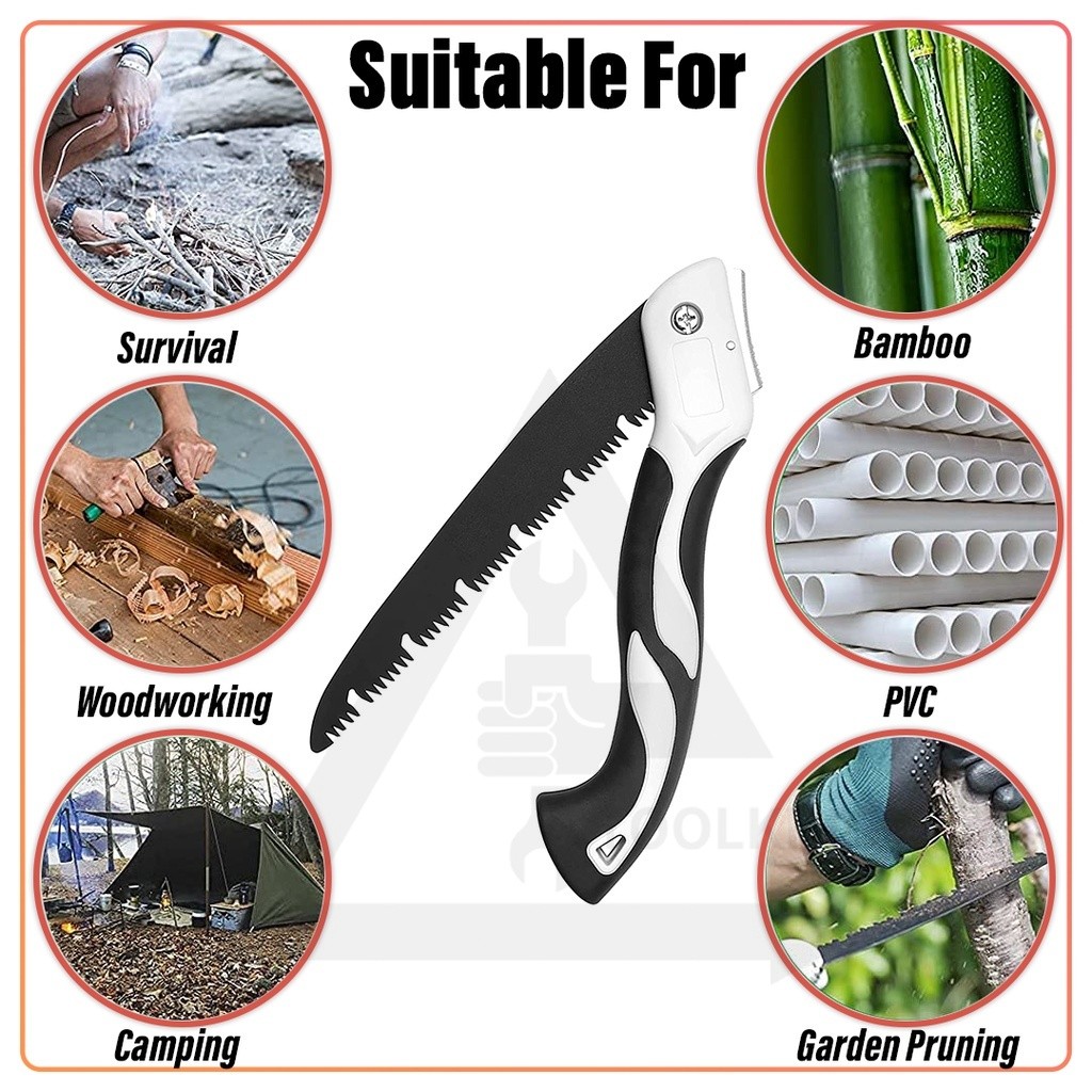 Pinan Shop Gergaji Kayu Lipat Gergaji Lipat Jepang Pisau Lipat Gergaji Kayu Perkakas Mata Pisau