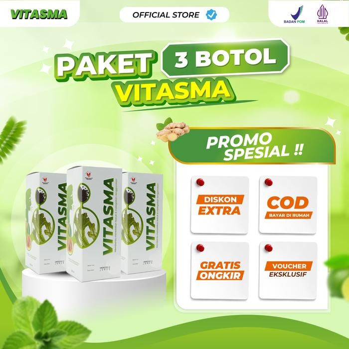 

[PROMO SPESIAL] VITASMA - 3 BOTOL - Madu Herbal - Bantu Masalah Pernapasan dan Paru - Bahan Herbal