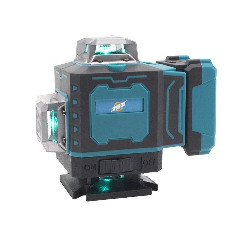003 New 16 4D Level Laser With 1M Tripod Green Light Beam Industrial Diy Grade Tou screen Powered