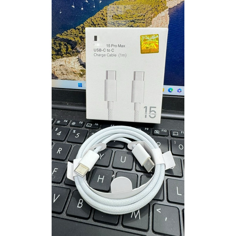 (99%) Kabel Data iphon tipe c to tipe c 16 15 15Pro 15Promax 15Plus C Ke C KD Adaptor Kabel USB