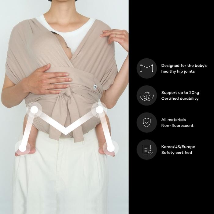 Konny Baby Carrier FLEX Airmesh - Pink Beige - All Size