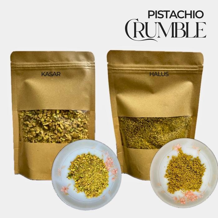 

Pistachio curmble/ Pistachio bubuk halus kasar