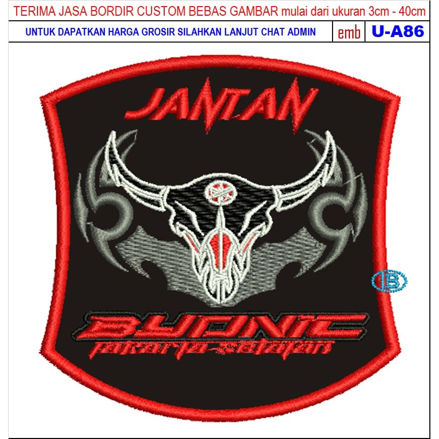 HD-209 PATCH BORDIR JANTAN BYONIC BYSON YAMAHA JAKARTA SELATAN