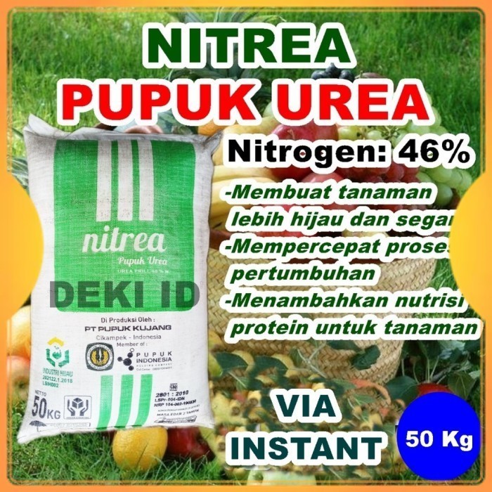 Urea Nitrea 50 Kg Via Instant Pupuk Kujang Kemasan Pabrik