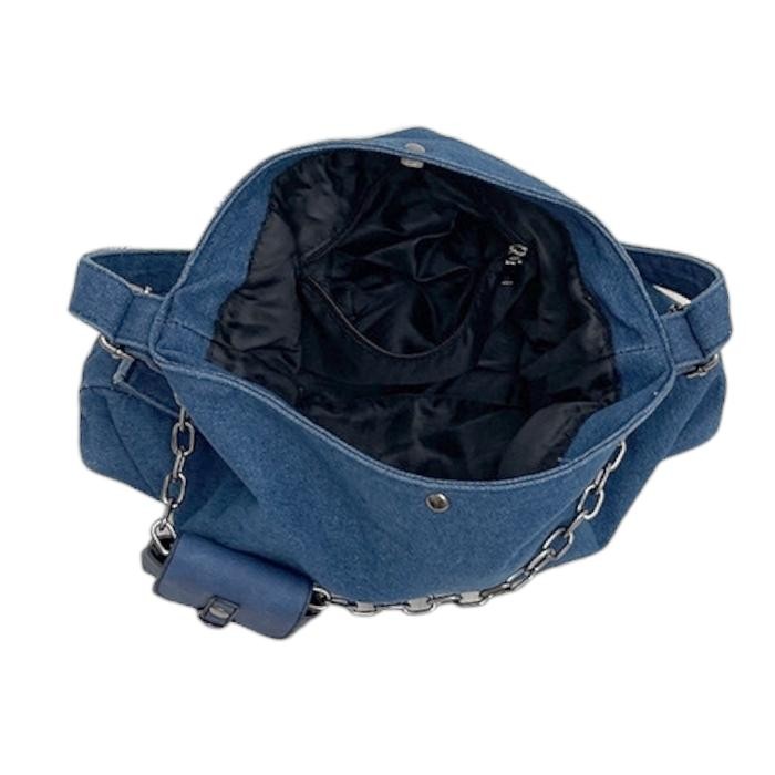 HUER ~ Tas Wanita Lusione Denim Hobo Bag 9536-582