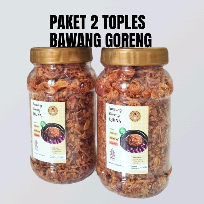 

Bawang Goreng Super ( Paket 2 Toples ) Tanpa Msg, Tanpa Campuran Ubi Spices Rempah Bahan Instan