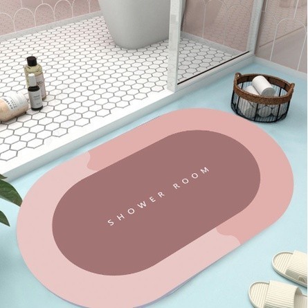 Terlaris Keset Diatomite Keset Kaki Keset Anti Slip Nyerap Air Ukuran 60 X 40Cm