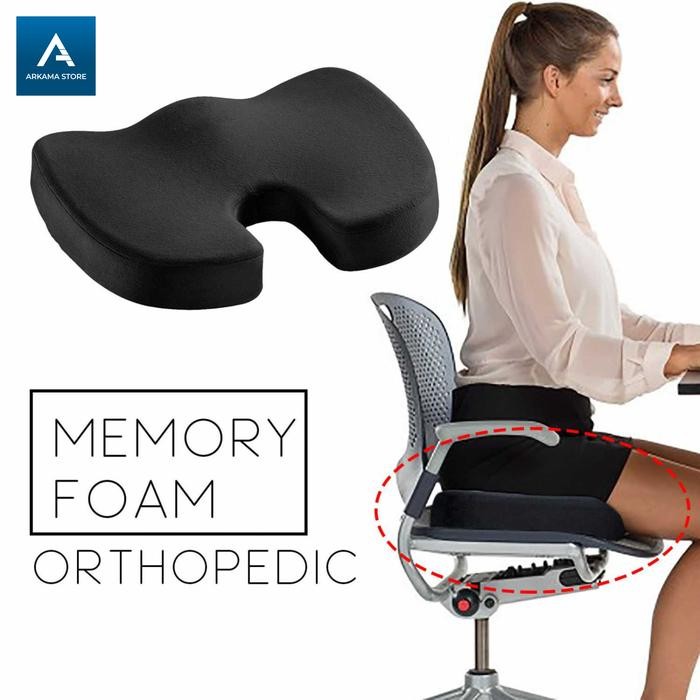 bantal duduk kursi kantor orthopedic alas duduk bantal memory foam