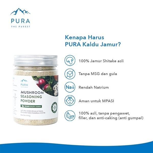 

Sale terbaru Pura Seasoning Kaldu Jamur Asli Kaldu MPASI Non MSG Tanpa Gula 100gr Ready