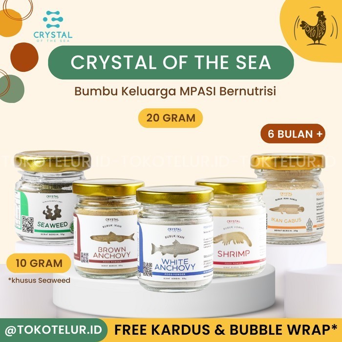 

Barang Terlaris CRYSTAL OF THE SEA - 20 Gram BPOM Food Powder Bumbu MPASI Anak Bayi Ready