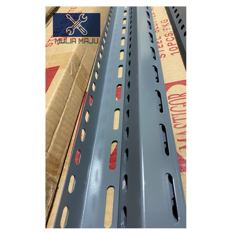 PROMO MURAH Rak Besi Siku Lubang Panjang 3meter (HARGA PABRIK )/ BESI BOLONG PANJANG 3meter