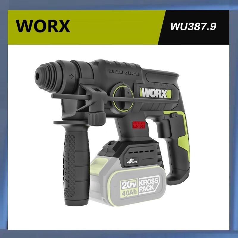 Worx Electric Drill Wu387 Electric Hammer Impact Drill 20V Lithium Battery Cordless Electric