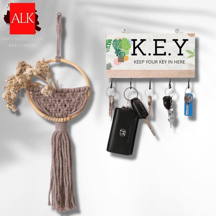 

ASLI Tempat Gantungan Kunci san Dinding Dekorasi Perlengkapan Rumah Rak Serbaguna [K2] READY STOCK