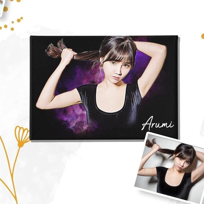 

Artemedia - 40Cm X 60Cm Custom Kanvas Dengan Spanram Dekorasi Ruangan Kamar Canvas