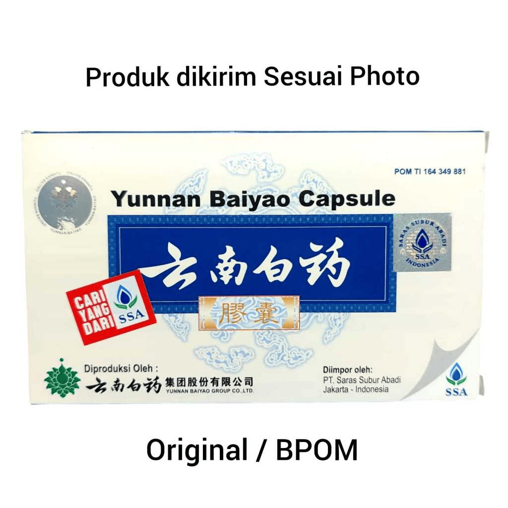 Yunnan Baiyao Capsule (HIJAU) Yunan Bai Yao / Yun Nan Bai Yao - Yu Nan Bai Yao PREMIUM