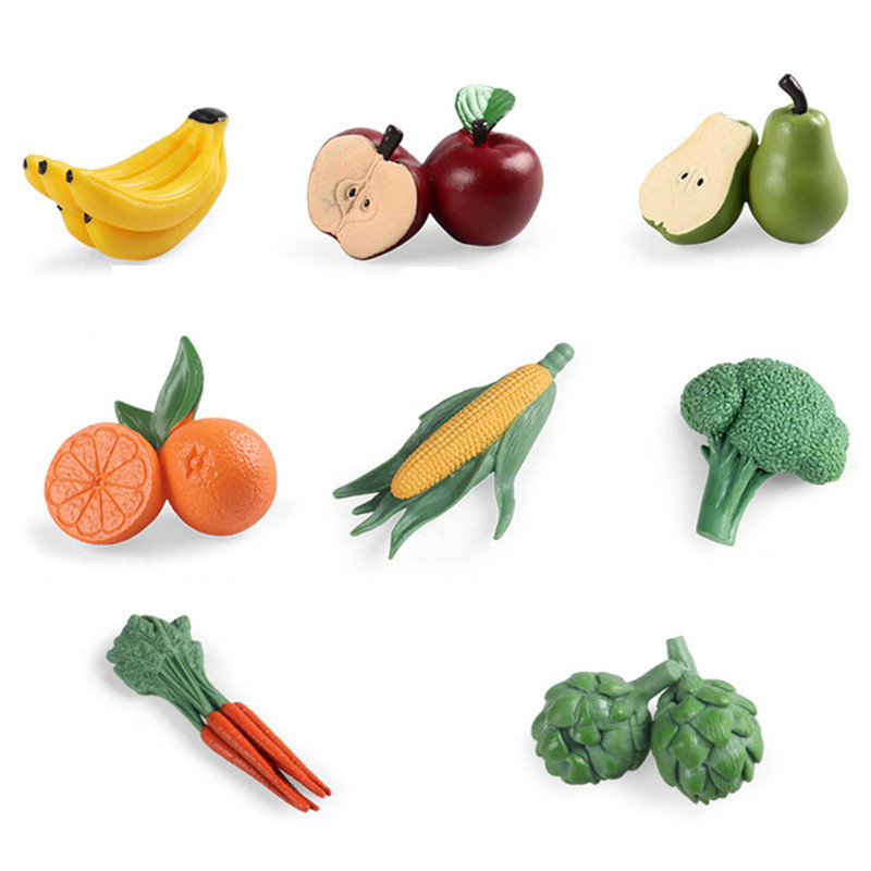 Montessori Math Toy Simulation Building Model Human Body Instrument Vegetable Pyramid Architecture