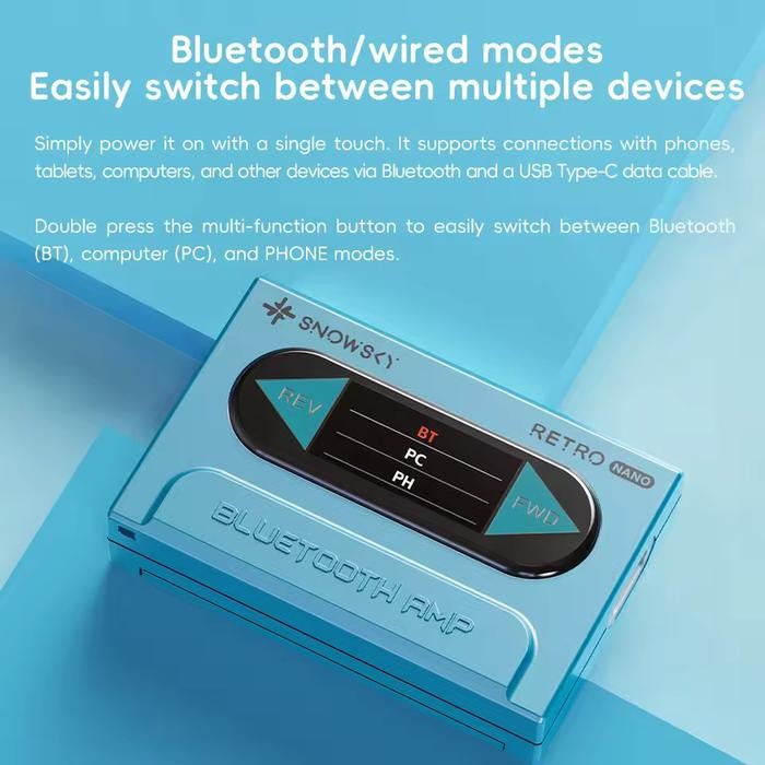 Fiio Snowsky Retro Nano Portable Wireless Dongle Dac And Headphone Amp Amplifier