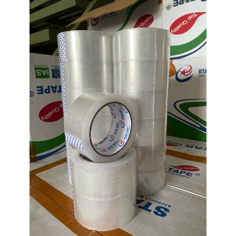 

Lakban (per 6 pcs/SLOP) 100 Yard x 45 mm ECO Star Tape