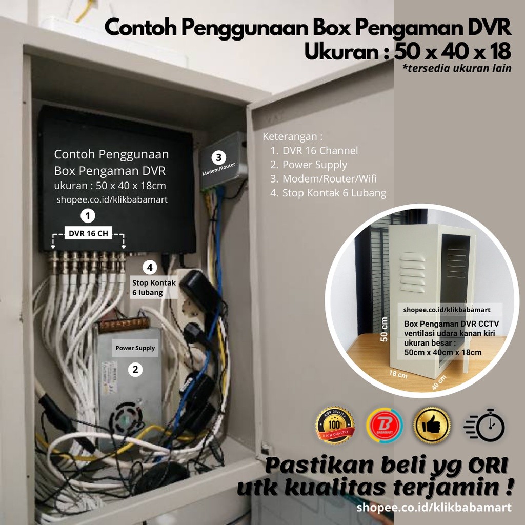 CCTV DVR BOX BESI PENGAMAN DVR CCTV OUTDOOR 30X40X20CM