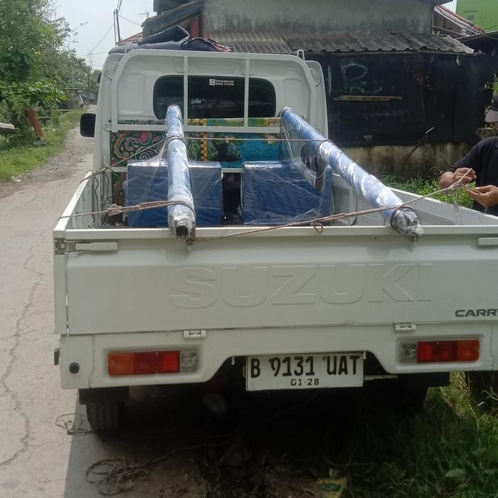 PROMO tiang voli portable 1set + jaring net