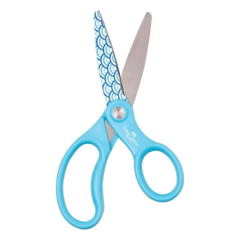 

Gunting Faber-Castell Bermotif Ergonomic Handle Uk 14 cm Aman untuk Anak Ujung Bulat Scissors 187752