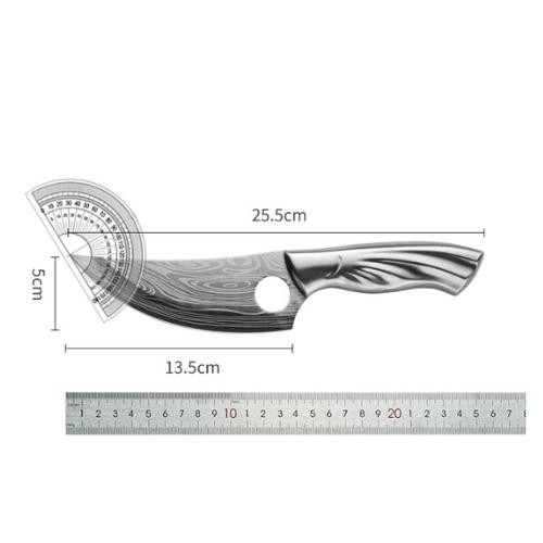 Pisau Dapur Sembelih Boning Daging Tulang Damascus Pattern 256