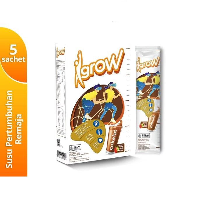 

BARANG TERLARIS Susu Pertumbuhan Remaja Ekstrak Goji Berry Penginggi Badan Anak - Igrow 5 Sachet -