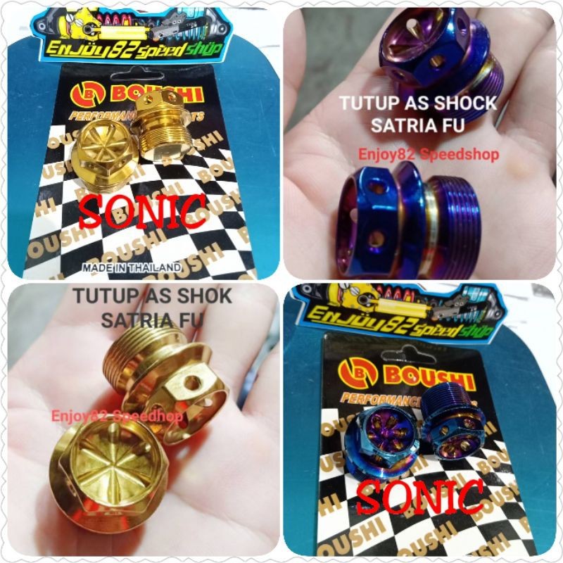 Tutup As Baut Pb probolt As Shock Satria Fu old & Sonic produk Thailand.