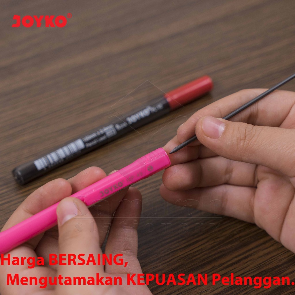 

isi Pensil Mekanik Joyko PL 10 2.0 mm Perlusin / Mechanical Pencil lead PL-10 / isi Pensil Cetek