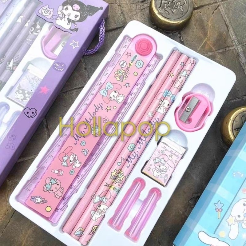 

HOP Set stationary Kuromi My Melody Cinnamoroll Pompompurin
