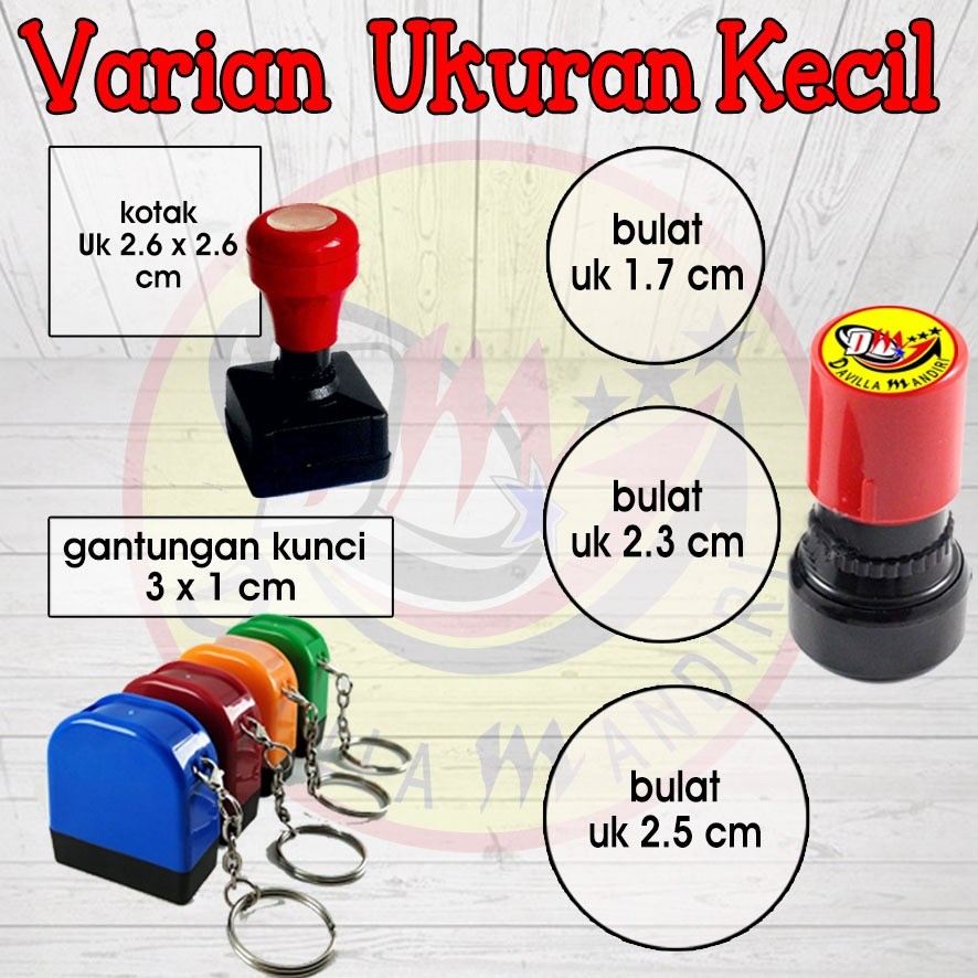 

Stempel Otomatis Design Custom 1 warna
