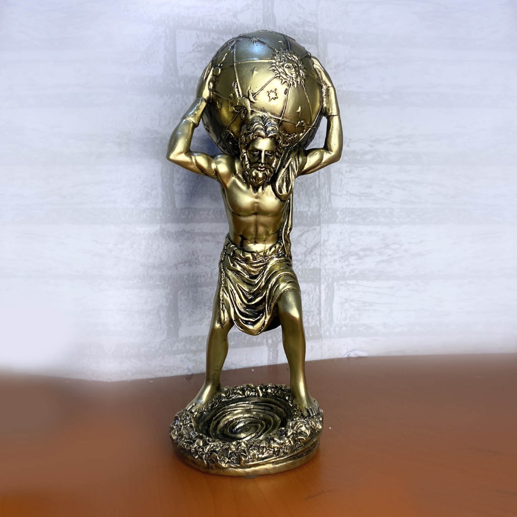 Patung Dewa Atlas - Titan dalam mitologi Yunani