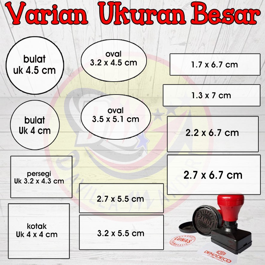 

STEMPEL LUNAS MURAH CEPAT